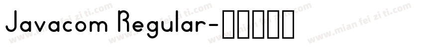 Javacom Regular字体转换